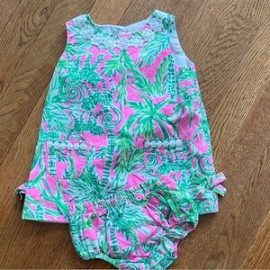 Lilly Pulitzer baby shift dress with bloomers